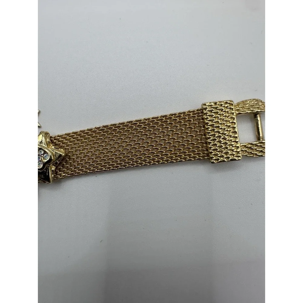 Kirk’s Folly “Angel Time” Celestial Fairy Wristwatch Gold Tone 1994 Anniversary